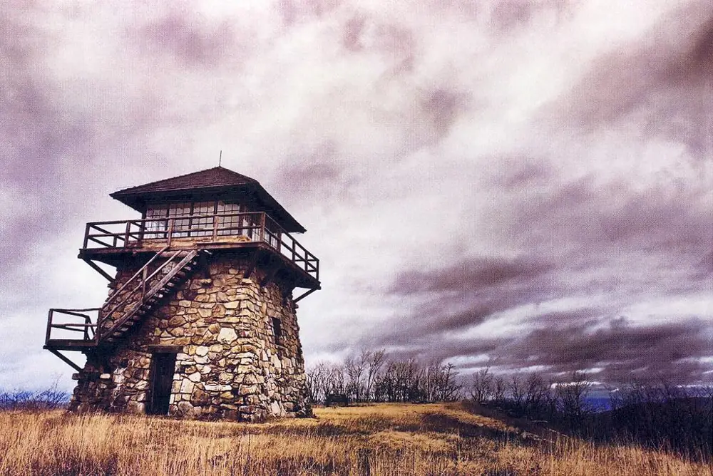 High Knob Fire Tower, North River Ranger District of the George Jefferson National Forest. USDA Forest Service Photo